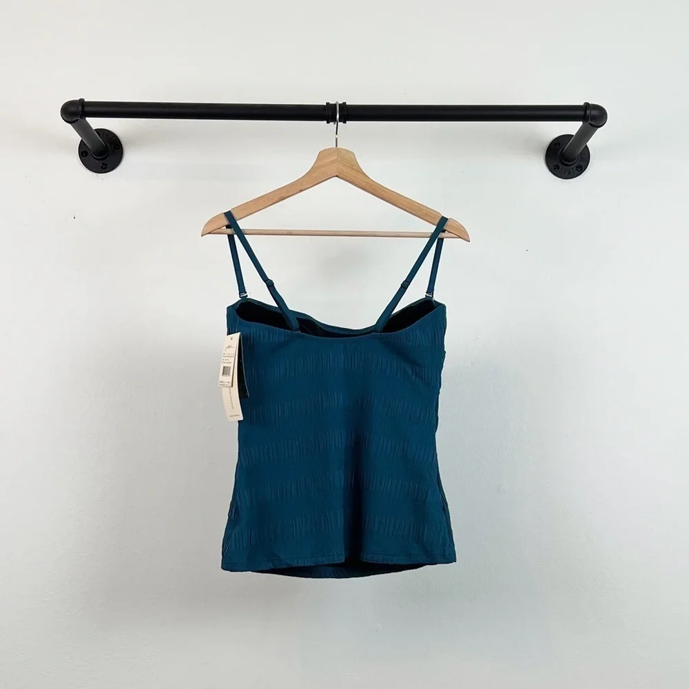 NWT Profile by Gottex Shirred Bandeau Bikini Top in Tesl